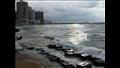 تضرر كورنيش الإسكندرية بسبب أمواج البحر