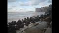 تضرر كورنيش الإسكندرية بسبب أمواج البحر