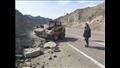 إزالة انهيار صخري على طريق شرم الشيخ