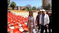وزيرة الثقافة ومحافظ أسوان يتفقدان أعمال تطوير المسرح الصيفي