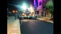 رصف الطريق السياحي بمدينة إدفو في أسوان