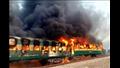 حريق بعربة قطار جنوبي باكستان   أرشيفية