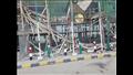 سقوط سقف فندق أثناء ترميمه بالإسكندرية