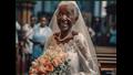 سيدة عمرها 103 سنوات بثوب الزفاف