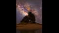شروق مجرة درب التبانة أعلى عين المياه السحرية - الصحراء الغربية