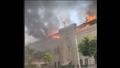 حريق هائل في مبنى وزارة الأوقاف