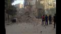إزالة أجزاء متصدعة من عقار بحي الجمرك الإسكندرية 