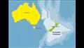 صورة توضح موقع زيلانديا مقارنة بأستراليا