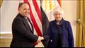 خلال لقاء الوفد المصري مع وزيرة الخزانة الأمريكية