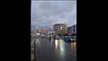 كورنيش الإسكندرية خلال سقوط الأمطار