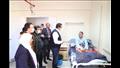وزير الصحة خلال تفقده مستشفى بني سويف للتأمين الصحي 