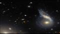 صورة من هابل تكشف اصطدام المجرات