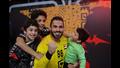 كريم هنداوي يحتفل بعد أبنائه بالفوز بكأس الأمم الإفريقية لكرة اليد (6)