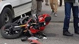 حادث انقلاب دراجة نارية - ارشيفية