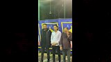 أحمد محارب يستقبل الحاضرين في عزاء والدته