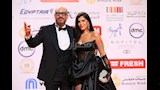 ماجد المصري وزوجته بحفل افتتاح مهرجان القاهرة السينمائي  