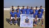 دقيقة حداد على روح لاعب كفر الشيخ بدوري القسم الرابع 