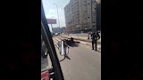 انقلاب سيارة نقل محملة بالحديد (4)