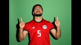 سام مرسي في جلسة تصوير منتخب مصر