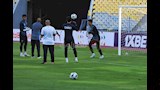 تدريب حراس الزمالك قبل مباراة المصري