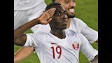 اللاعب القطري المعز علي