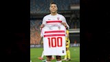 إمام عاشور يحتفل بالمباراة الـ100 مع الزمالك