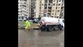 كسح مياه الأمطار بشوارع الإسكندرية (7)