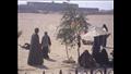 نساء يتدحرجن على الرمال في المنيا (2)