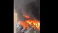 لقطات لحريق سوبر ماركت شهير بحلوان