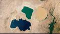 البحيرات الثلاث بألوانها المختلفة