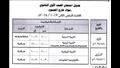 جدول امتحانات الفصل الدراسي الثاني في كفر الشيخ
