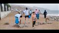 حملة نظافة لشاطئ بمدينة دهب