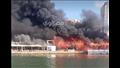لحظة اندلاع حريق نادي الصيادلة بالإسكندرية (4)