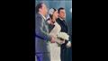 مدحت صالح مع مصطفى كامل في حفل زفاف ابنته فرح