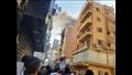 حريق بعقار في شارع التحرير التجاري 