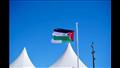 رفع علم فلسطين في الخيمة الجزائرية