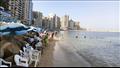 إقبال منخفض على شواطئ الإسكندرية قبل العيد (5)