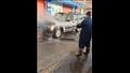 تفحم سيارة ملاكي  بمنطقة مصنع اللبن في مدينة الخارجة (6)