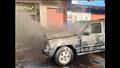 تفحم سيارة ملاكي  بمنطقة مصنع اللبن في مدينة الخارجة (3)