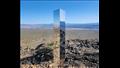 هيكل معدني غامض في صحراء نيفادا بالولايات المتحدة