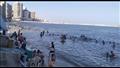 استمرار الإقبال على شواطئ الإسكندرية (4)