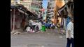 القمامة في شوارع حي العرب في بورسعيد