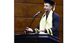 احمد الفيشاوي يتسلم الدكتوراه الفخرية 
