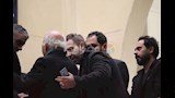 أحمد عدوية يستقبل المعزين في وفاة والده 
