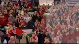 أعلام فلسطين في مباراة النرويج 