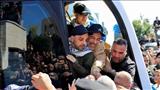 مشاهد من وصول الأسرى الفلسطينيين المُفرج عنهم إلى غزة ورام الله (4)