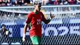 احتفال لاعبي منتخب المغرب للشباب بعد الفوز على فرنسا 