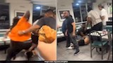 فيديو صادم.. شجار عنيف في مطعم بسبب طلب خاطئ
