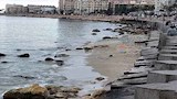انحسار المياه بشواطئ الإسكندرية 