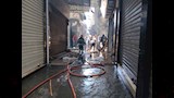حريق محل أقمشة في الإسكندرية (1)